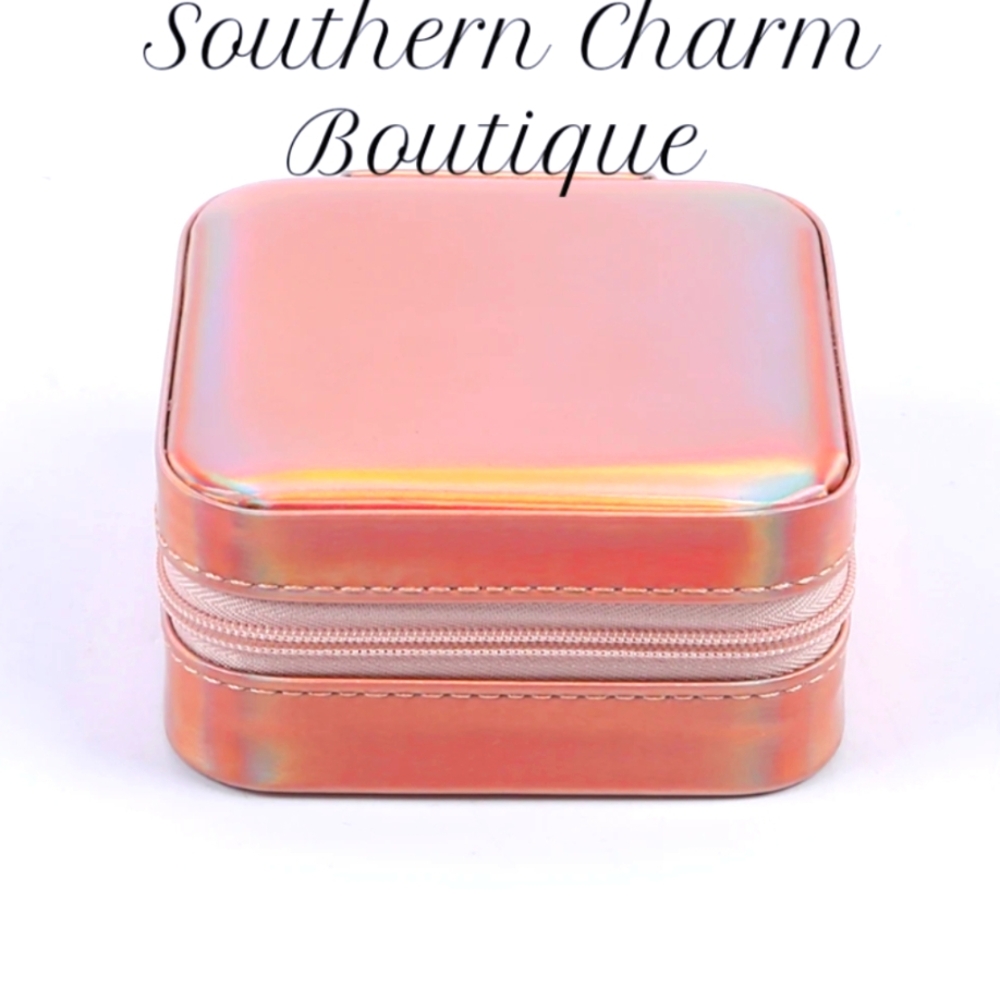 🆕 Iridescent Travel Jewelry Box